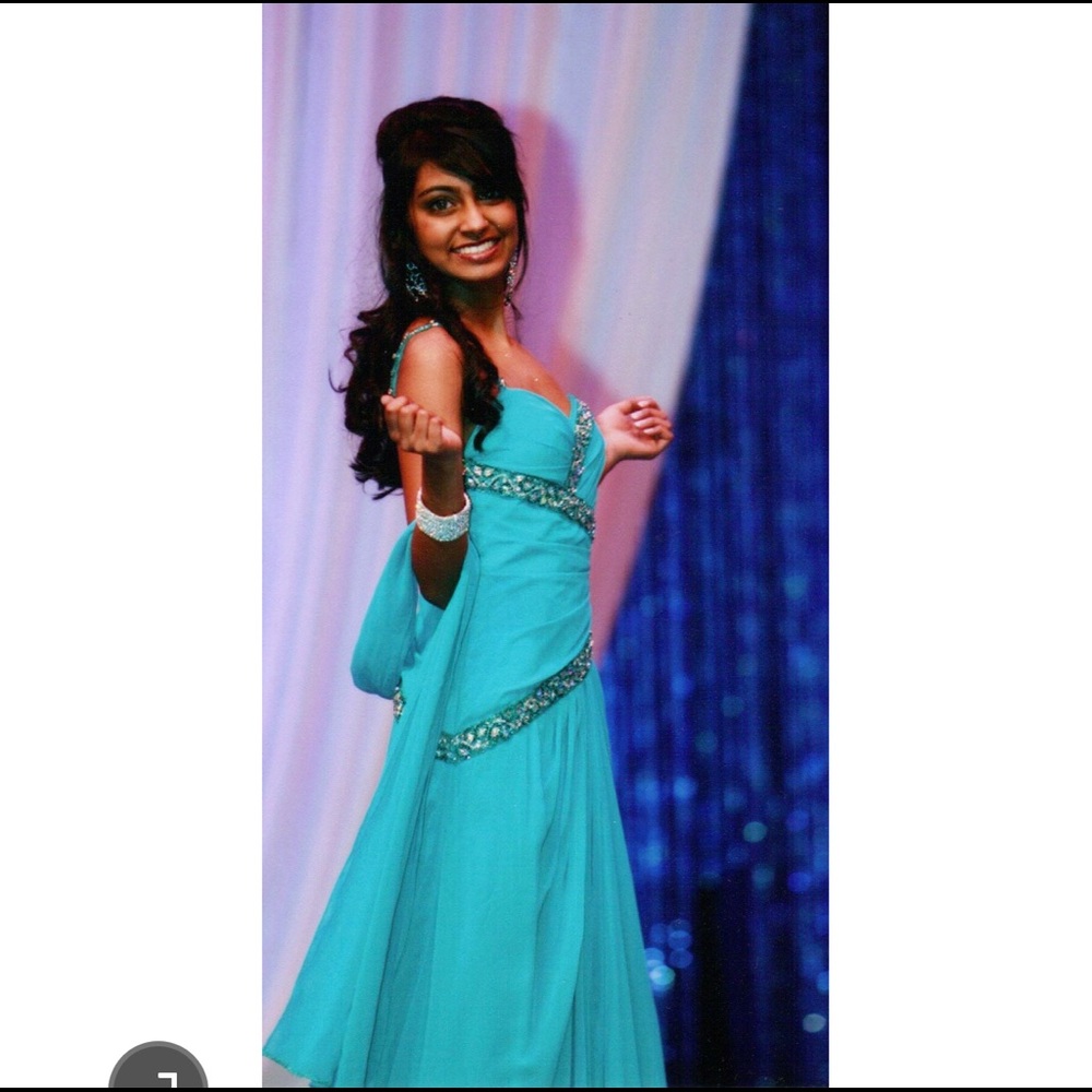 Teal Prom Dress/ Pageant Gown